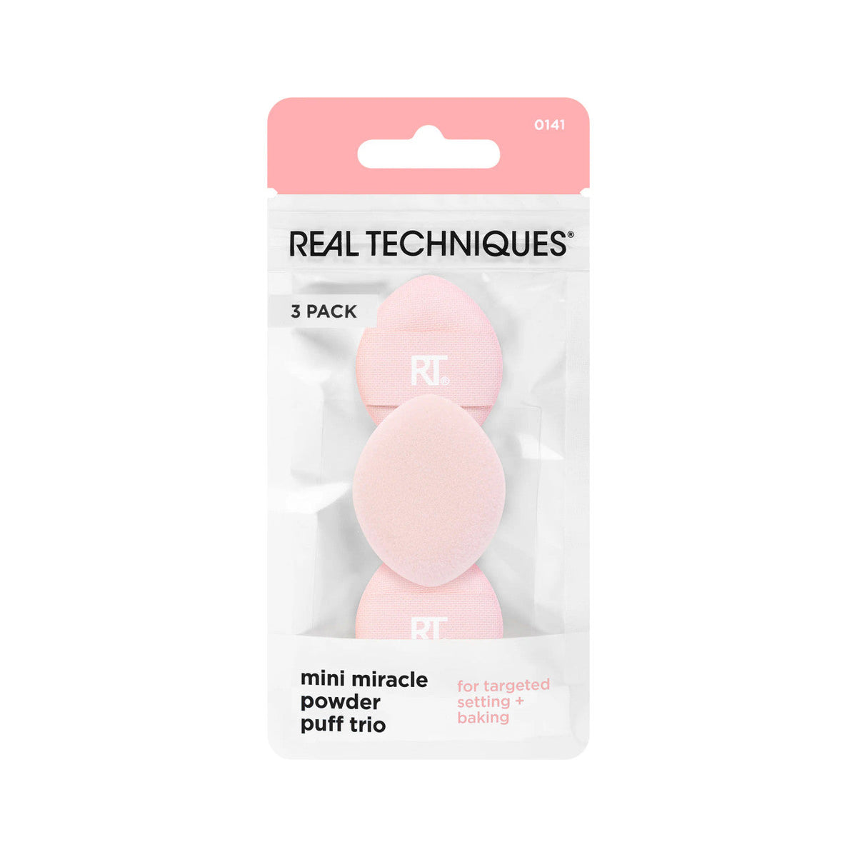 Real Techniques Mini Miracle Powder Puff Trio (3-Piece Set) | 284863